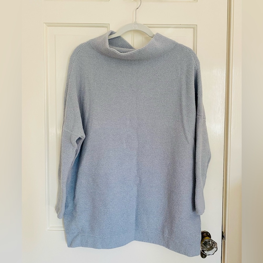 Free People Ottoman Slouchy Tunic Powder Blue, XS